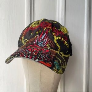 vintage ed hardy 2005 heart breaker hat